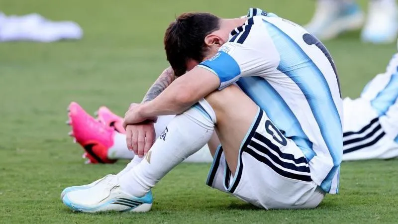 Messi a pleuré après la défaite de l'Argentine en finale de la Coupe du monde